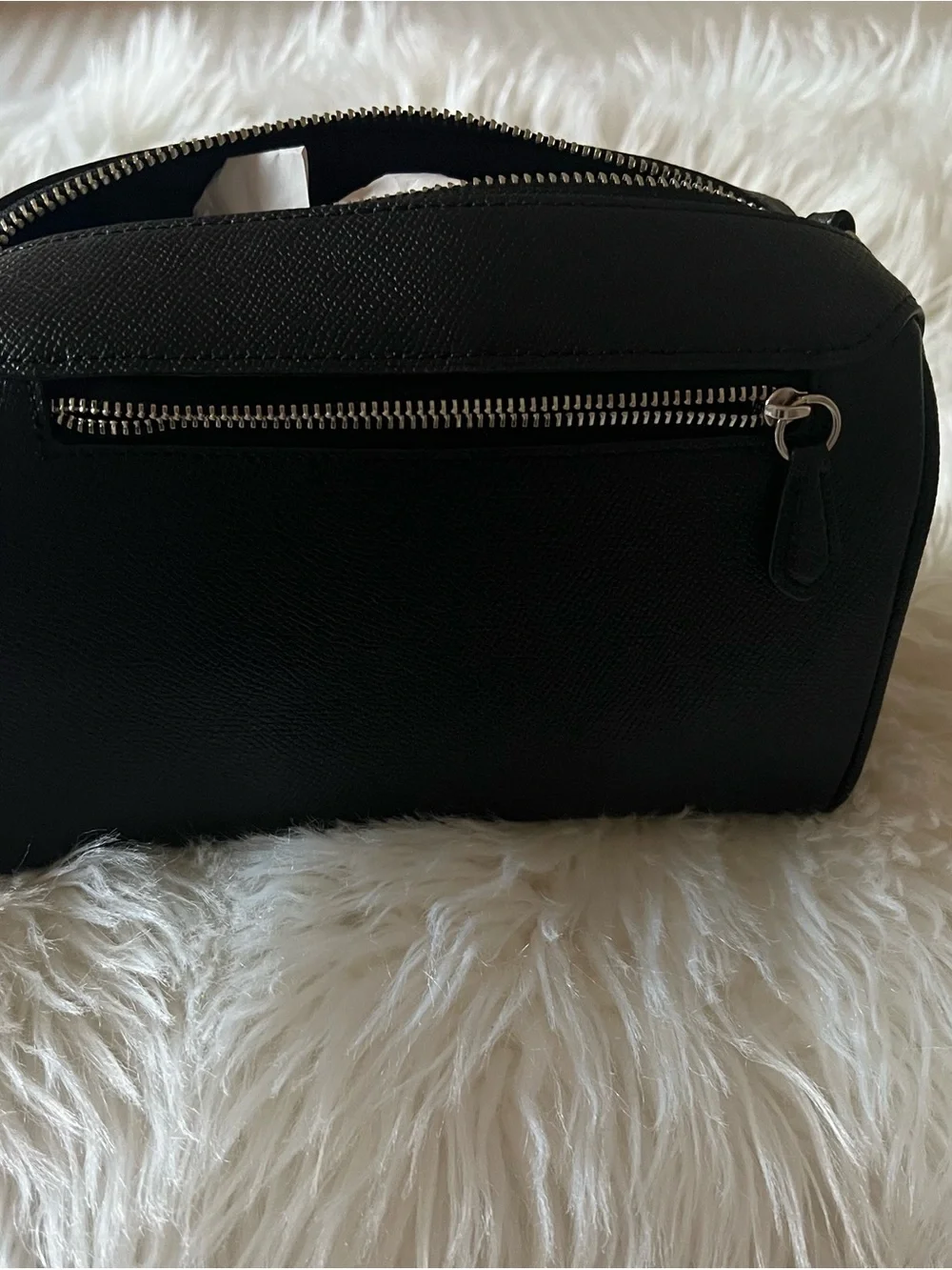 Coach Black Leather Crossbody Organizer Bag